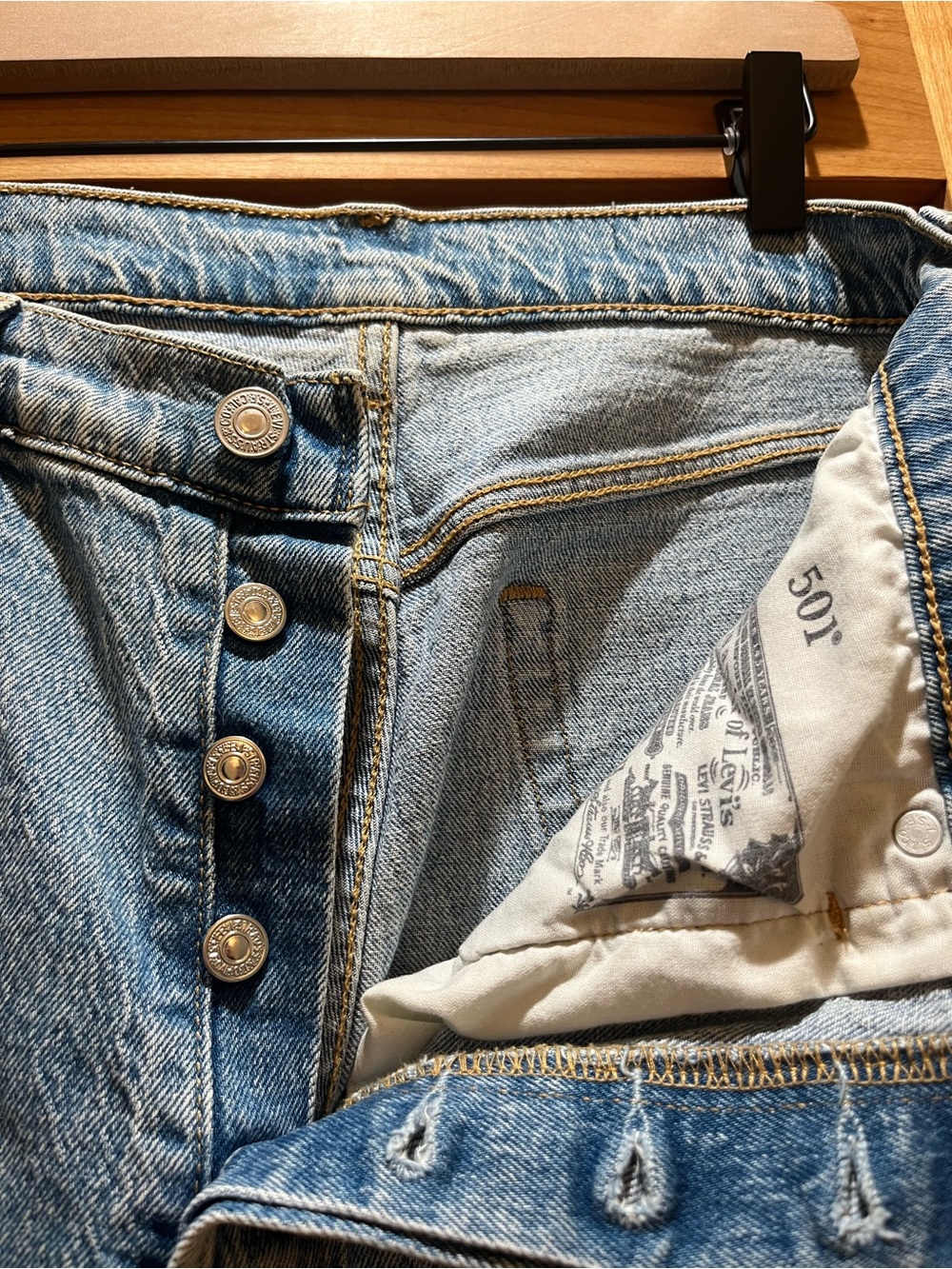 Levi's 501 Light Blue women’s Button-Fly Jeans